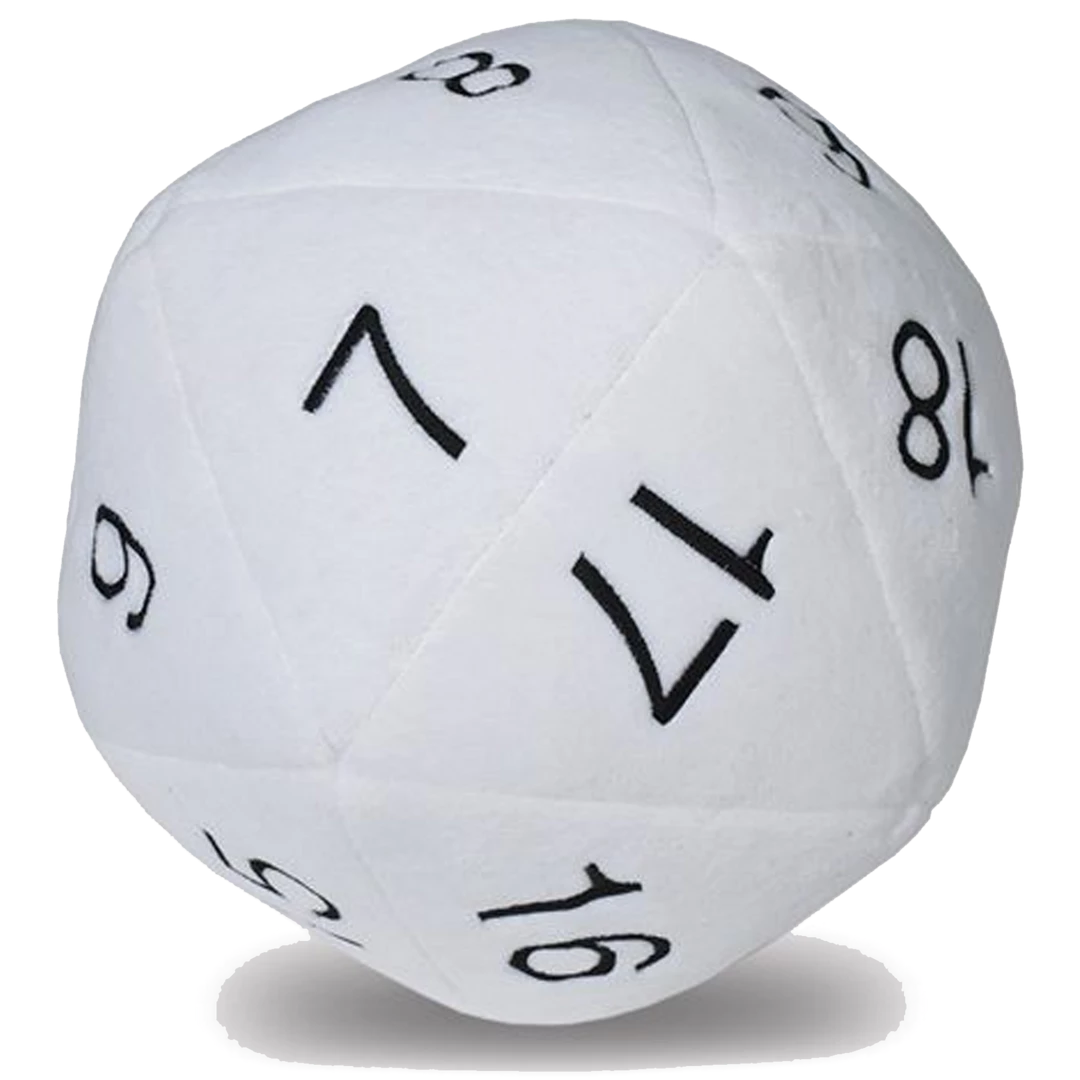 Promo 🎁 (ONLINE) DRAGON IMPORTS & COLLECTIBLES LLC Plushes D20 Jumbo Plush Die (White) 🧨 3 (ONLINE) DRAGON IMPORTS & COLLECTIBLES LLC Plushes D20 Jumbo Plush Die (White)