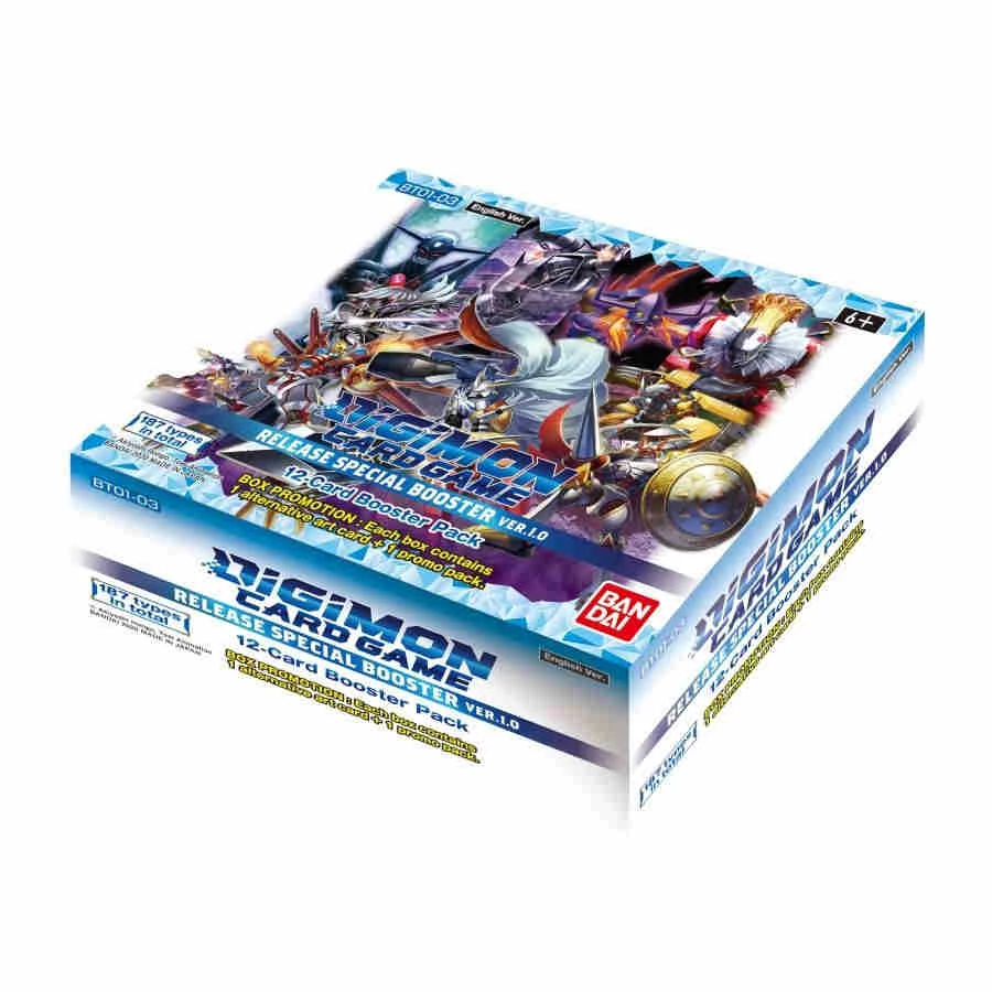 Brand new โ๏ธ (ONLINE) DRAGON IMPORTS & COLLECTIBLES LLC Digimon Card Game - Release Special Booster Ver.1.0 Booster Box Games/TCG ๐ 3 (ONLINE) DRAGON IMPORTS & COLLECTIBLES LLC Digimon Card Game - Release Special Booster Ver.1.0 Booster Box Games/TCG