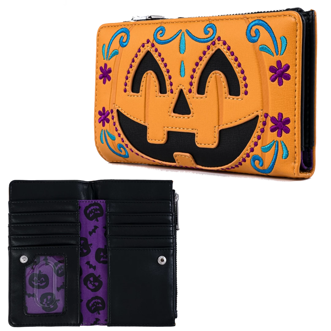 Outlet π (ONLINE) DRAGON IMPORTS & COLLECTIBLES LLC π HALLOWEEN PUMPKIN FLAP WALLET X LOUNGEFLY π― 3 (ONLINE) DRAGON IMPORTS & COLLECTIBLES LLC HALLOWEEN PUMPKIN FLAP WALLET X LOUNGEFLY