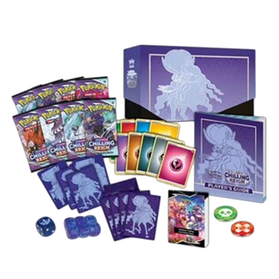 Best Sale 👍 (ONLINE) DRAGON IMPORTS & COLLECTIBLES LLC Chilling Reign - Elite Trainer Box: Pokemon TCG ⭐ 3 (ONLINE) DRAGON IMPORTS & COLLECTIBLES LLC Chilling Reign - Elite Trainer Box: Pokemon TCG