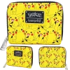 (ONLINE) DRAGON IMPORTS & COLLECTIBLES LLC Accessories POKEMON PIKACHU AOP ZIP AROUND WALLET - LOUNGEFLY X
