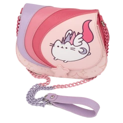 (ONLINE) DRAGON IMPORTS & COLLECTIBLES LLC Accessories SUPER PUSHEENICORN CROSSBODY BAG- X LOUNGEFLY