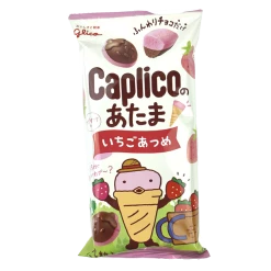 (ONLINE) DRAGON IMPORTS & COLLECTIBLES LLC Food GLICO Caplico Chocolate And Strawberry Snack Milk Flavor