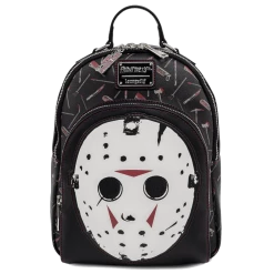 (ONLINE) DRAGON IMPORTS & COLLECTIBLES LLC Accessories FRIDAY THE 13TH JASON MASK MINI BACKPACK X LOUNGEFLY