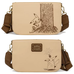 (ONLINE) DRAGON IMPORTS & COLLECTIBLES LLC Pokemon Sepia Pikachu Crossbody Bag - LOUNGEFLY X Accessories