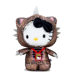 (ONLINE) DRAGON IMPORTS & COLLECTIBLES LLC HELLO KITTY 16" COSPLAY KAIJU PLUSH- BLACK HOLE CHROM BY KIDROBOT X SANRIO Plushes