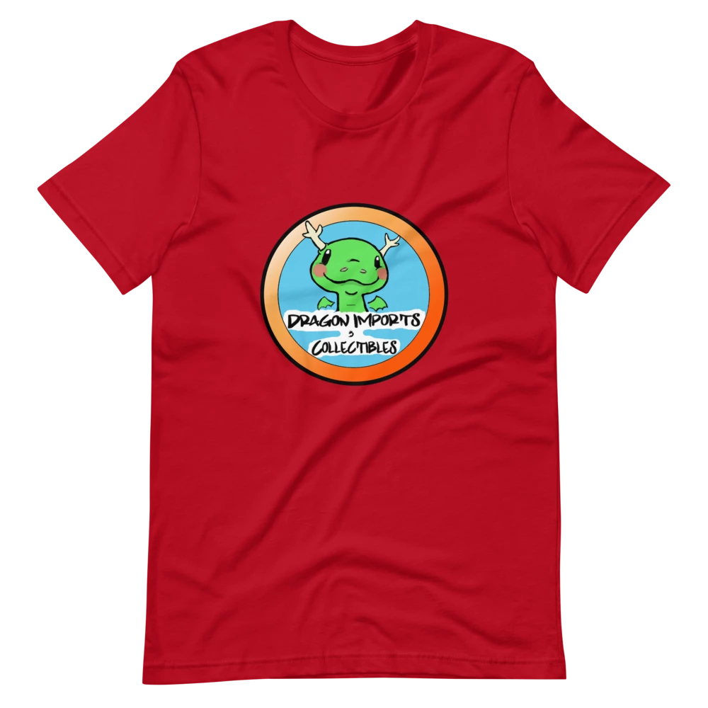 Discount π― Dragon Imports And Collectibles - Funko, Pokemon, Board Games And More! Dragon Imports Logo - Short-Sleeve Unisex T-Shirt π 4 Dragon Imports And Collectibles - Funko, Pokemon, Board Games And More! Dragon Imports Logo - Short-Sleeve Unisex T-Shirt
