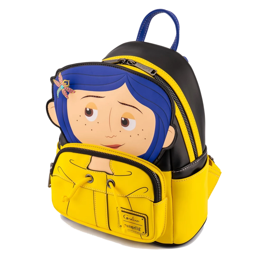 Brand new π (ONLINE) DRAGON IMPORTS & COLLECTIBLES LLC Accessories CORALINE RAIN π§₯ COAT COSPLAY MINI π BACKPACK - Loungefly π 3 (ONLINE) DRAGON IMPORTS & COLLECTIBLES LLC Accessories CORALINE RAIN COAT COSPLAY MINI BACKPACK - Loungefly